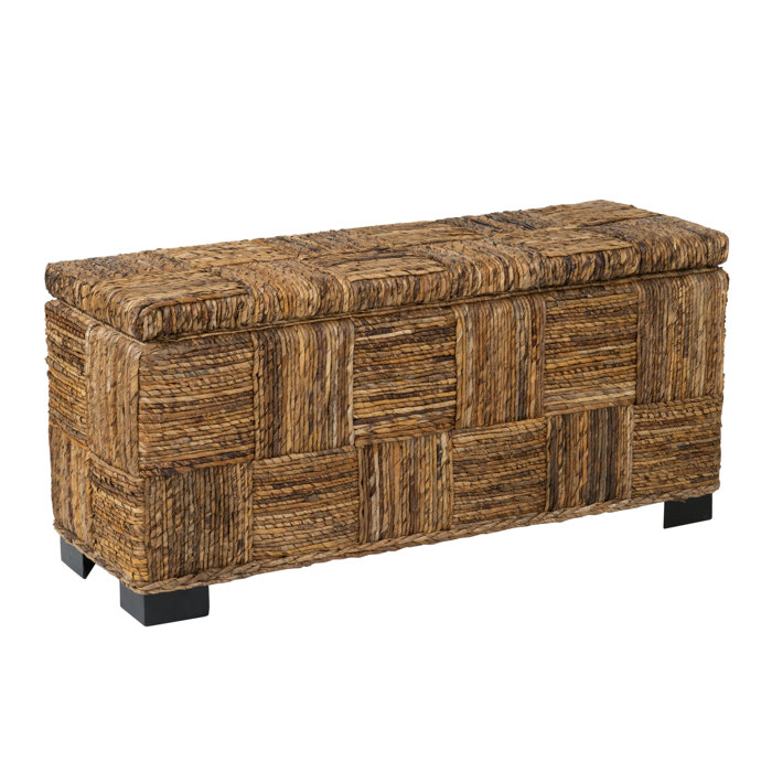 Sand & Stable Cendejas Wicker Flip Top Storage Bench & Reviews Wayfair
